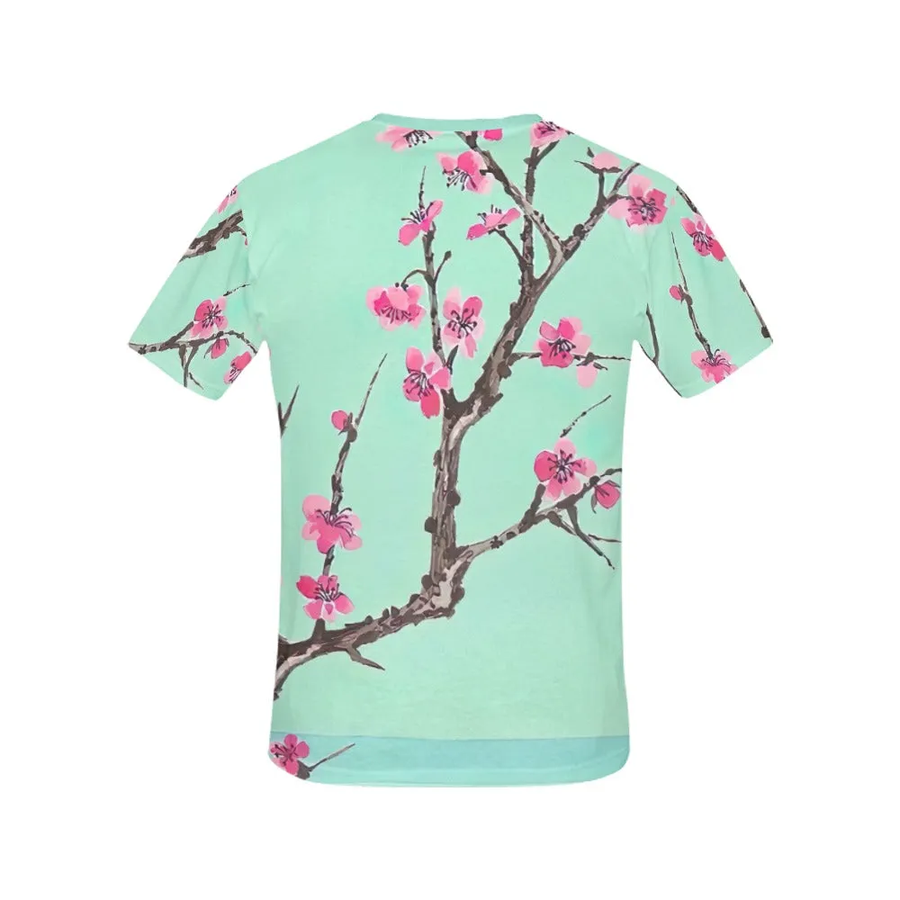 Arizona Green Tea Pattern Women's All Over Print T-shirt