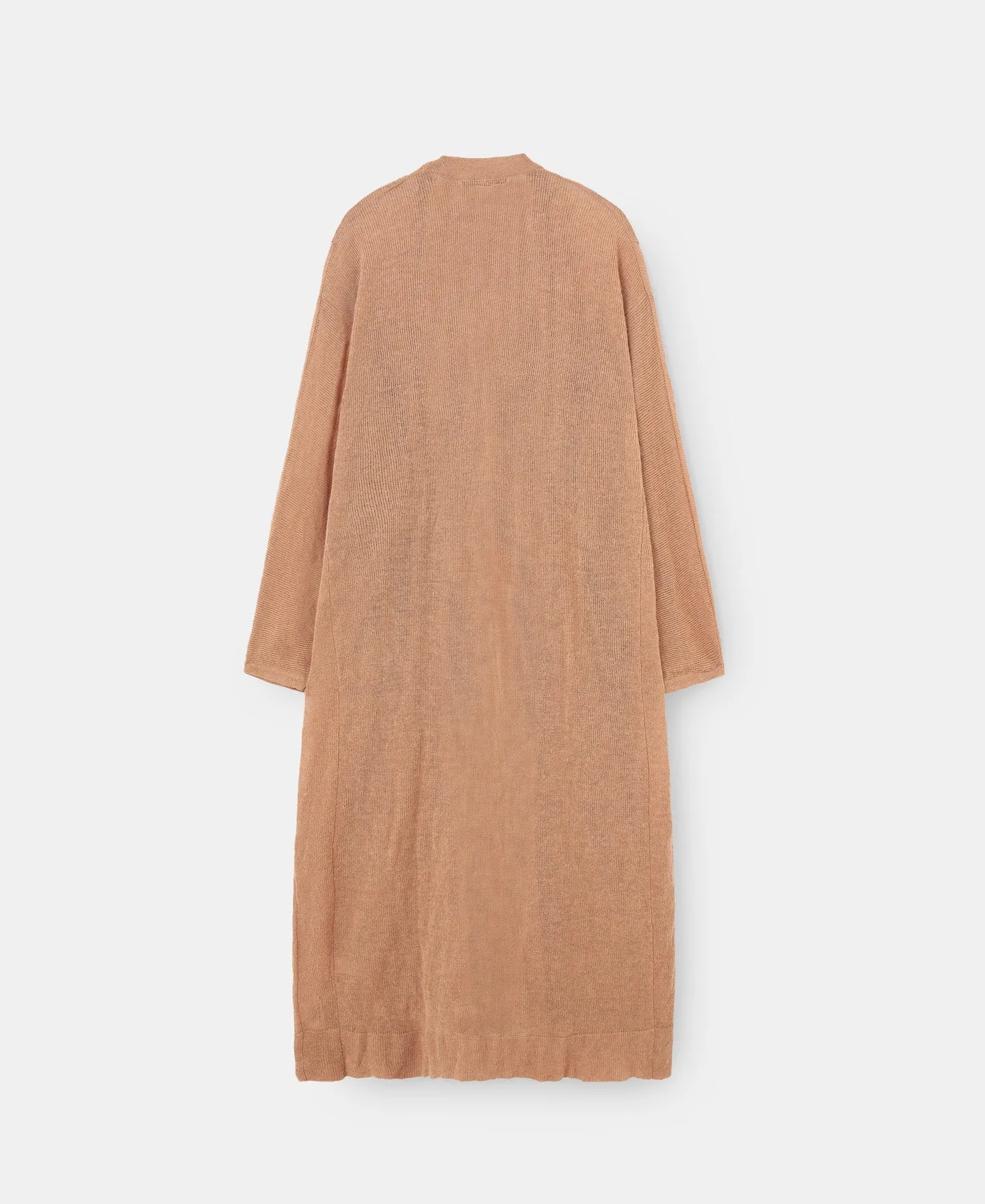 Camel Merino And Alpaca Long Cardigan