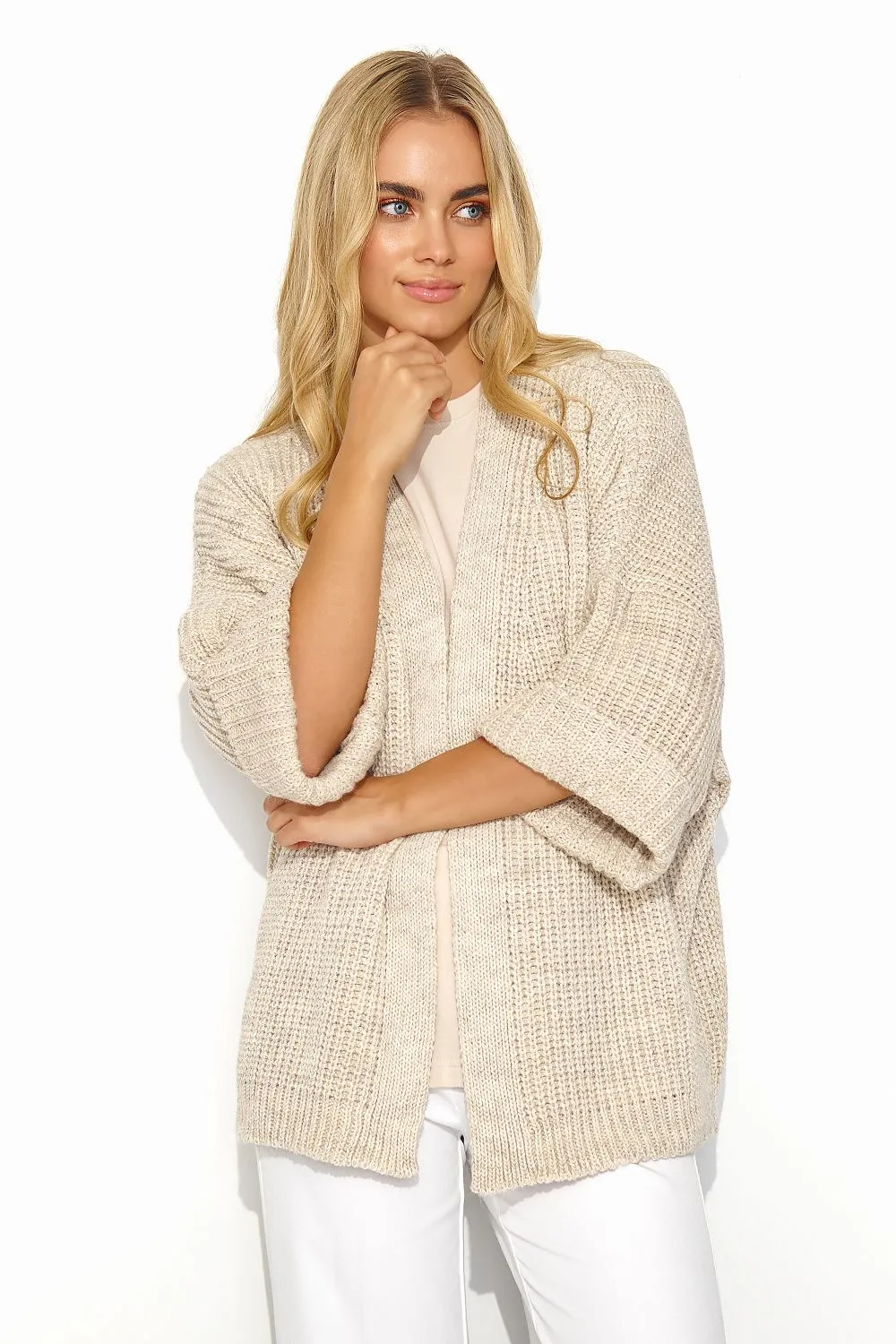 Cardigan model 192332 Makadamia