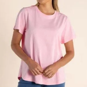 Crew T-Shirt - Pink Rose
