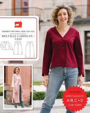 Liesl   Co - Melville Cardigan and Vest Sewing Pattern