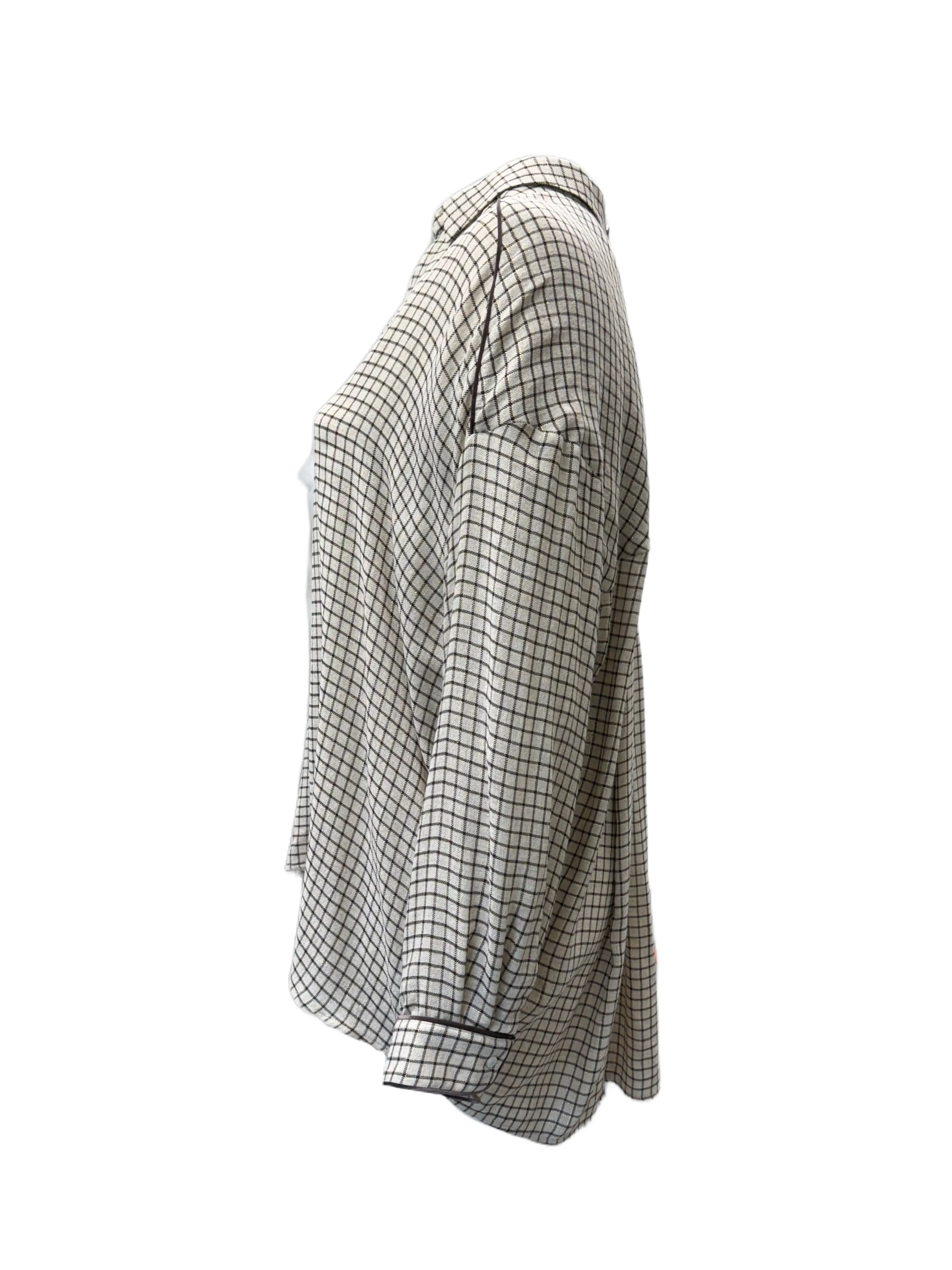Marina Rinaldi Women's Beige Farnia Pullover Blouse NWT