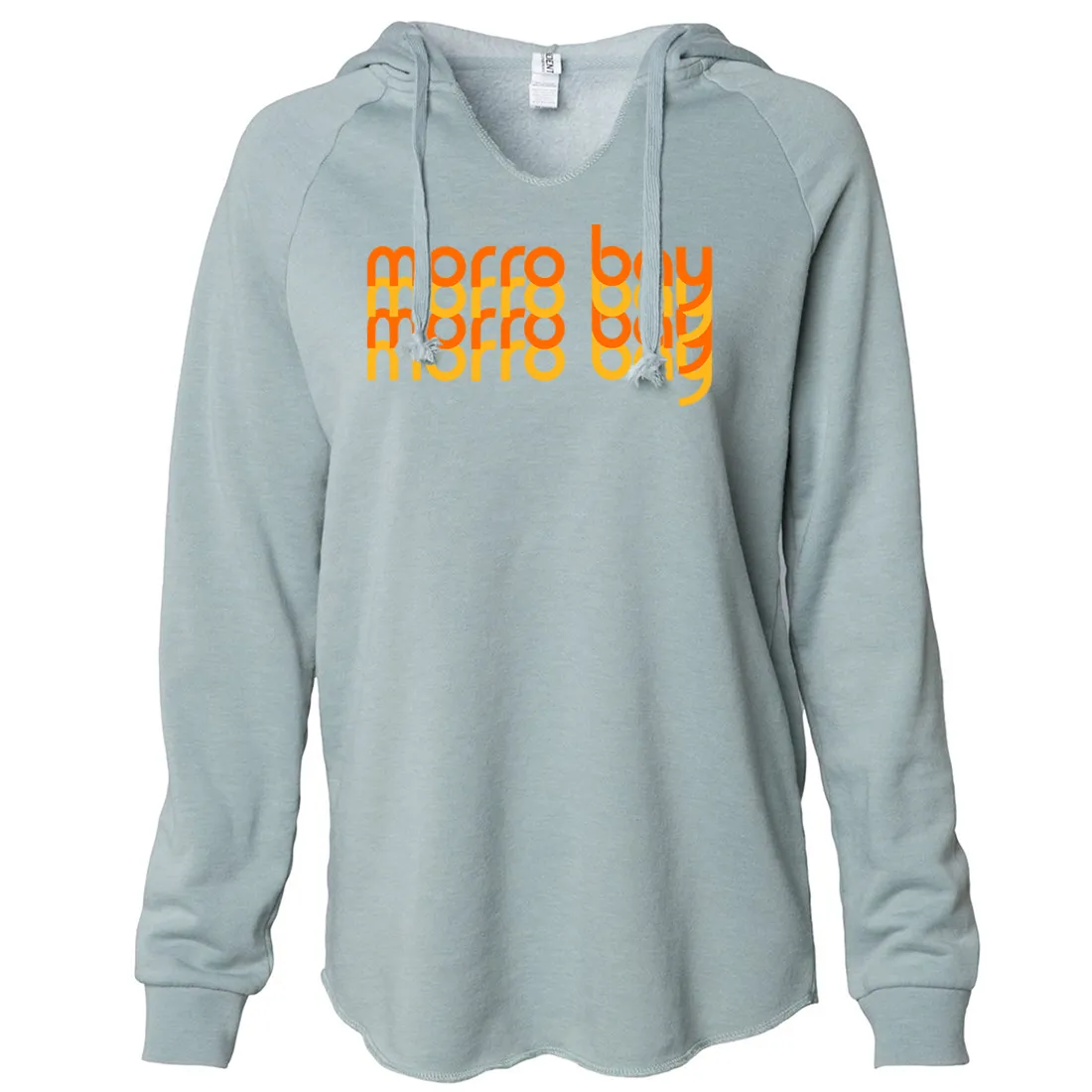Morro Bay Sunset Stack Women's Soft Hooded Pullover