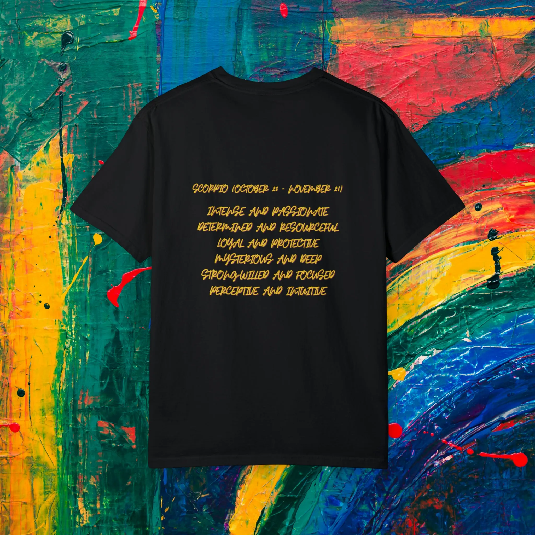 Scorpio Watercolor Unisex Garment-Dyed T-shirt