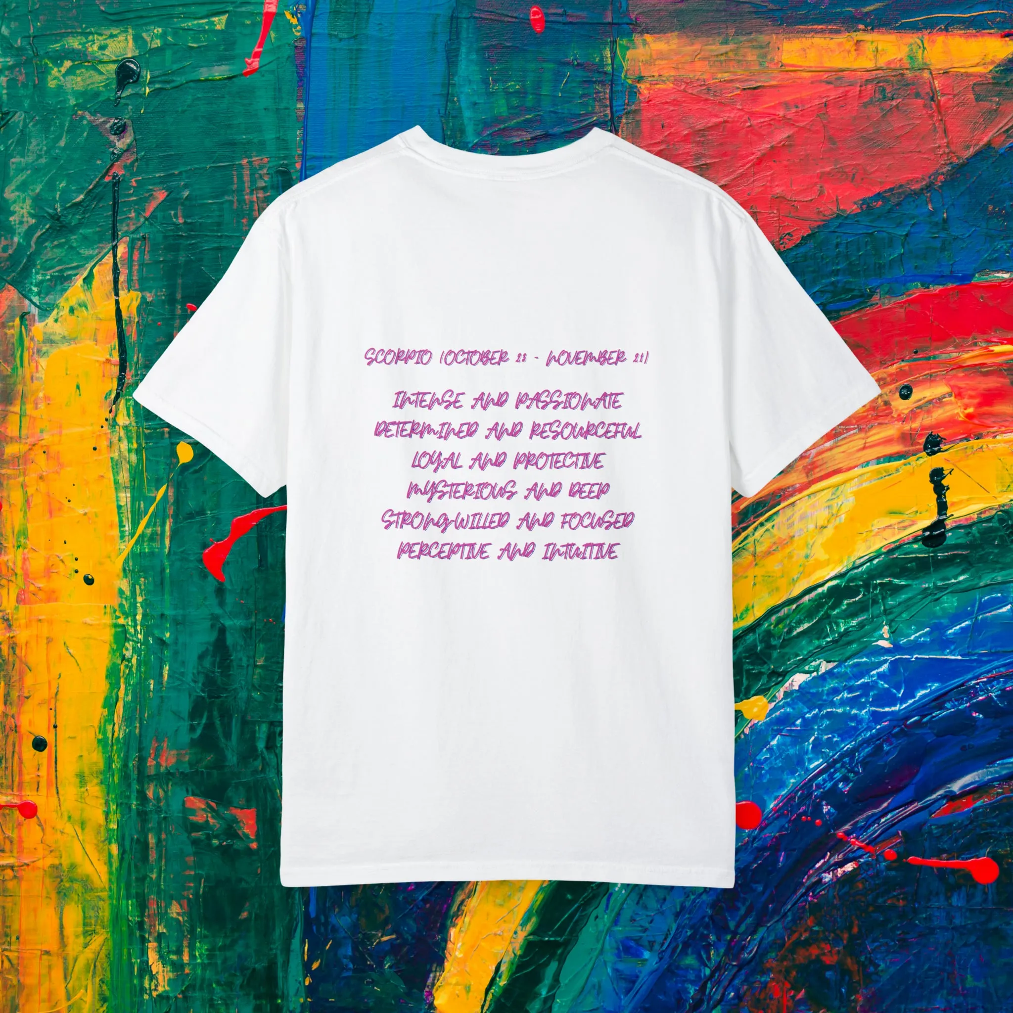 Scorpio Watercolor Unisex Garment-Dyed T-shirt