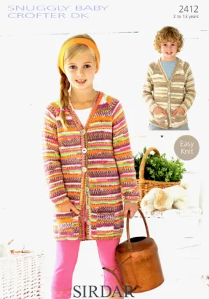 Sirdar 2412 Baby Crofter DK Cardigans