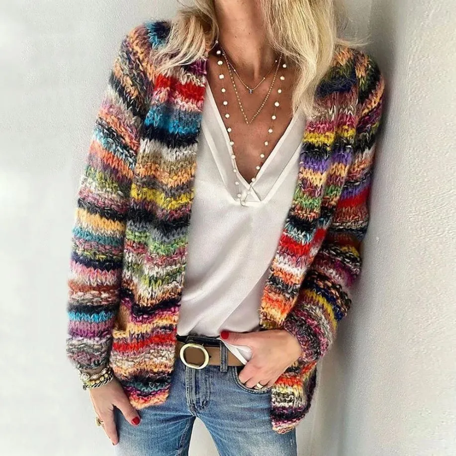 Sylvia™ | Comfortable Printed Cardigan
