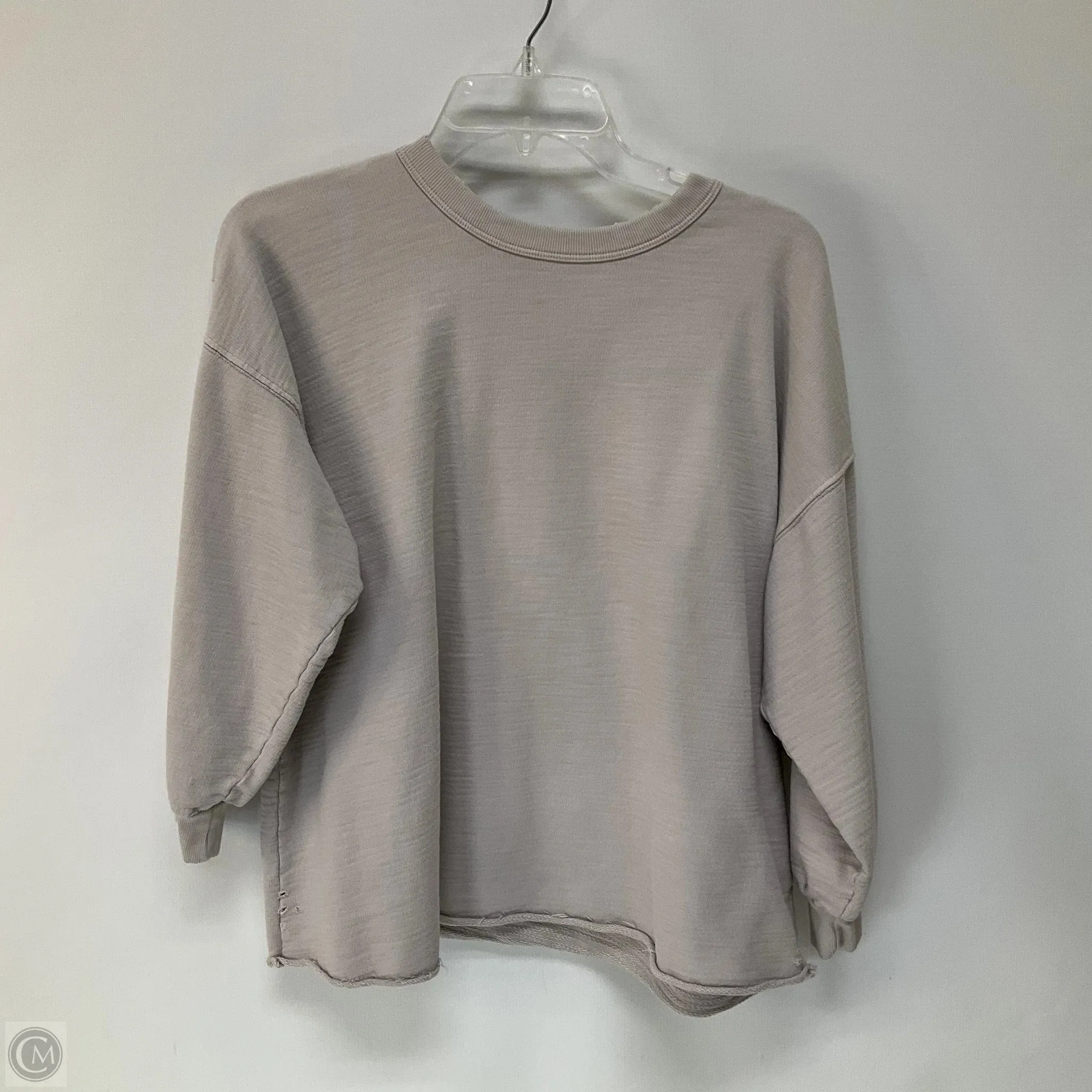 Top Long Sleeve By Adriano Goldschmied In Beige, Size: S